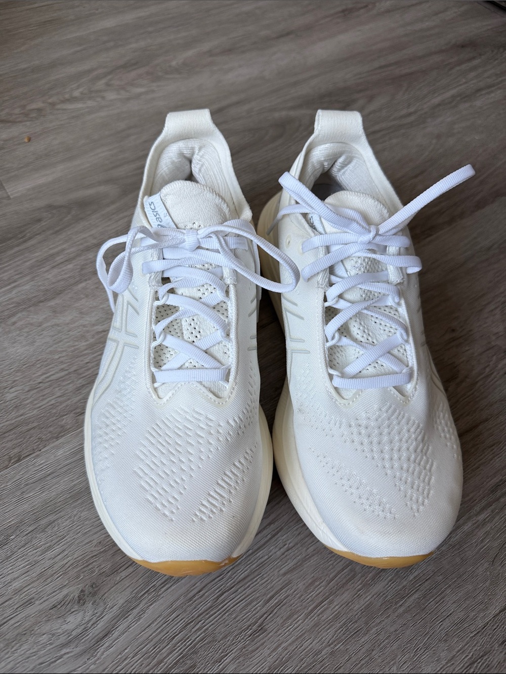 ASICS All-White Performance Running Shoes - Picture 2 of 3
